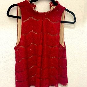 🌸 Bold Red Lace Tank | Flirty, Fun & Effortlessly Chic 🔥